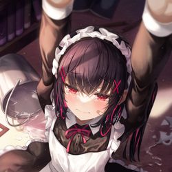 This is a pixiv picture whose title is 申し訳ございません... ご主人様....