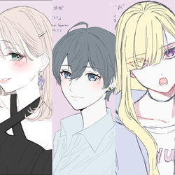 This is a pixiv picture whose title is どれが恋かがわからないFAまとめ.