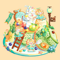 This is a pixiv picture whose title is メロンパフェヴィネット.
