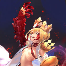 This is a pixiv picture whose title is 妖妃ドラコー.