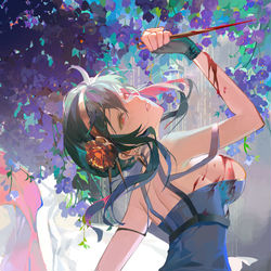 This is a pixiv picture whose title is 'Sorry but can I kill you too?'.