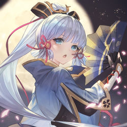 This is a pixiv picture whose title is 神里綾華.