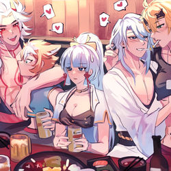 This is a pixiv picture whose title is Inazuma hangout 🥰.