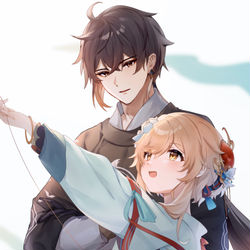 This is a pixiv picture whose title is 钟荧—纸鸢.