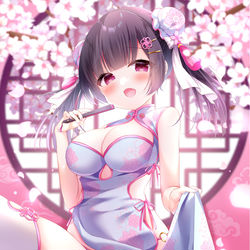 This is a pixiv picture whose title is チャイナ娘とお花見🌸.