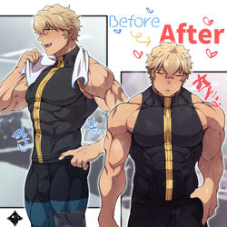 This is a pixiv picture whose title is 夏に向けて身体づくり.