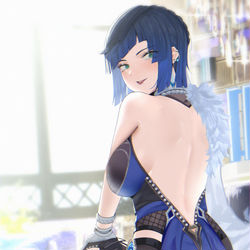 This is a pixiv picture whose title is Yelan.
