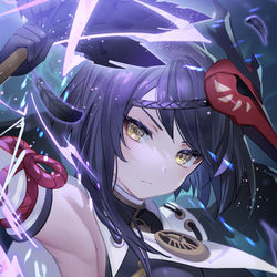 This is a pixiv picture whose title is 九条裟羅.