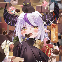 This is a pixiv picture whose title is ラプ様バレンタイン.