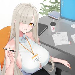 This is a pixiv picture whose title is 🧡.