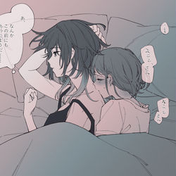 This is a pixiv picture whose title is 彼は誰時.