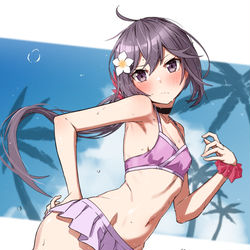 This is a pixiv picture whose title is 水着ぼの.