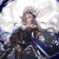 This is a pixiv picture whose title is 明日方舟归溟幽灵鲨.
