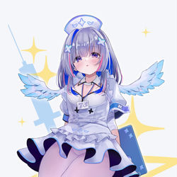This is a pixiv picture whose title is ナースかなたん.