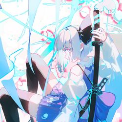This is a pixiv picture whose title is 妖夢.
