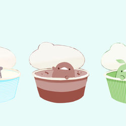 This is a pixiv picture whose title is カップアイス詰め合わせ.