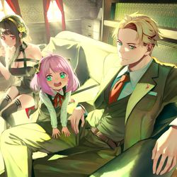 This is a pixiv picture whose title is スパイファミリー.