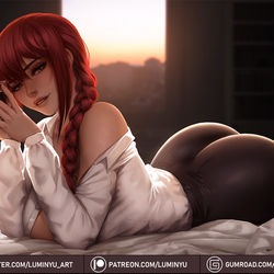 This is a pixiv picture whose title is Makima.