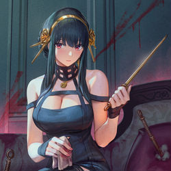 This is a pixiv picture whose title is 「ヨルさん」.