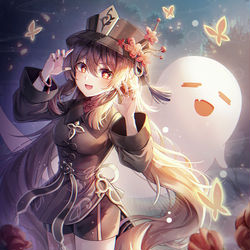This is a pixiv picture whose title is 胡桃.