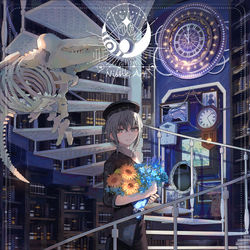 This is a pixiv picture whose title is 深層図書館.