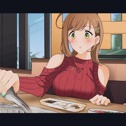 This is a pixiv picture whose title is 人生を謳歌する女.