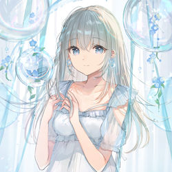 This is a pixiv picture whose title is 💙.