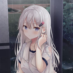 This is a pixiv picture whose title is 驟雨.