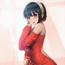 This is a pixiv picture whose title is ヨル・フォージャー.