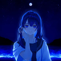 This is a pixiv picture whose title is 夜光虫.