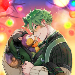 This is a pixiv picture whose title is リスぐるみと.