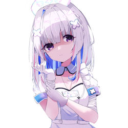 This is a pixiv picture whose title is 天音かなた-ナース服.