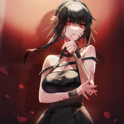This is a pixiv picture whose title is ヨル.
