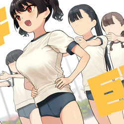 This is a pixiv picture whose title is ガキ巨乳99.