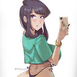 This is a pixiv picture whose title is 古見硝子.