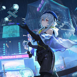 This is a pixiv picture whose title is 摸水月.