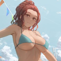 This is a pixiv picture whose title is Swimming suit.