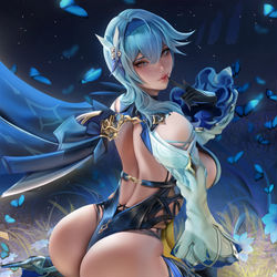 This is a pixiv picture whose title is Eula Fanart V2 Rached.