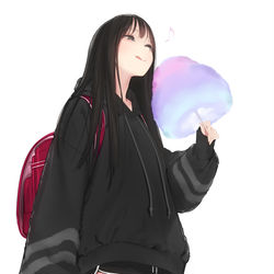 This is a pixiv picture whose title is ぺろぺろガール.