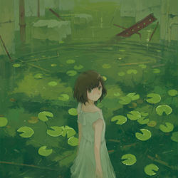 This is a pixiv picture whose title is 痕跡.