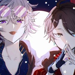 This is a pixiv picture whose title is 💜Gimme×Gimme♥️.