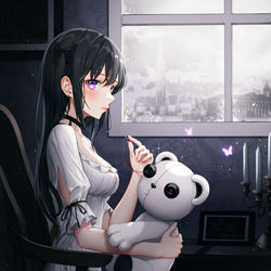 This is a pixiv picture whose title is 人形.
