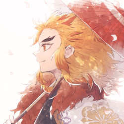 This is a pixiv picture whose title is 煉獄杏寿郎生誕祭2022.
