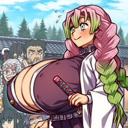 This is a pixiv picture whose title is 非常巨大乳柱.