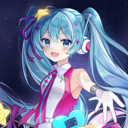 This is a pixiv picture whose title is マジカルミライ2022🌟.
