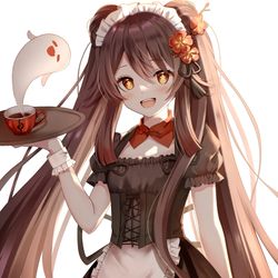This is a pixiv picture whose title is メイドフータオちゃん.