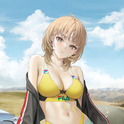 This is a pixiv picture whose title is sporty short.
