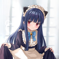 This is a pixiv picture whose title is 猫耳メイド雪美ちゃん.