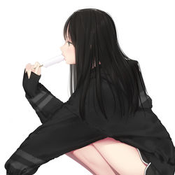 This is a pixiv picture whose title is ぺろぺろガール.