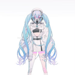 This is a pixiv picture whose title is サイバーミク.